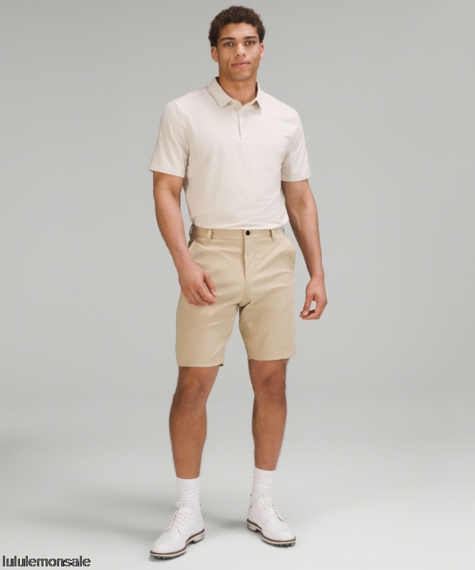 Lululemon Verkauf DELULU740 | White Opal Evolution Kurzarm Poloshirt